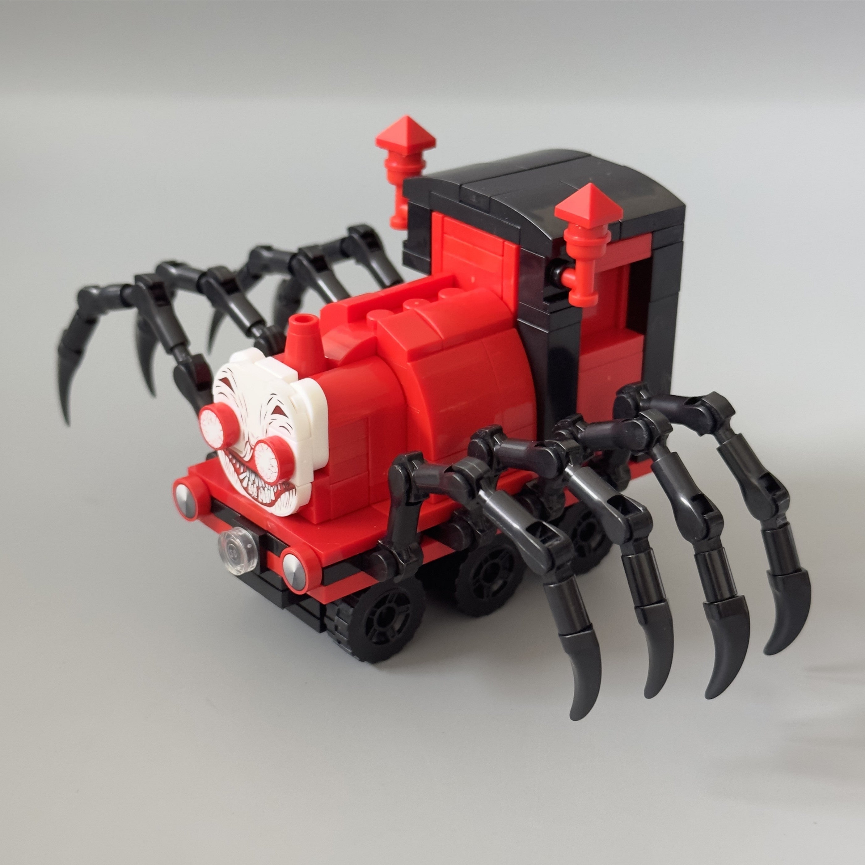 262pcs Red Spider Train Assembly Toy Kids Educational Gift