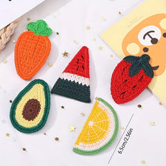 Cute Knit Fruit Hair Clips for Girls - Perfect Holiday Gift
