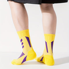 Pro Sports Socks, Unisex Crew Socks for Basketball & Outdoors