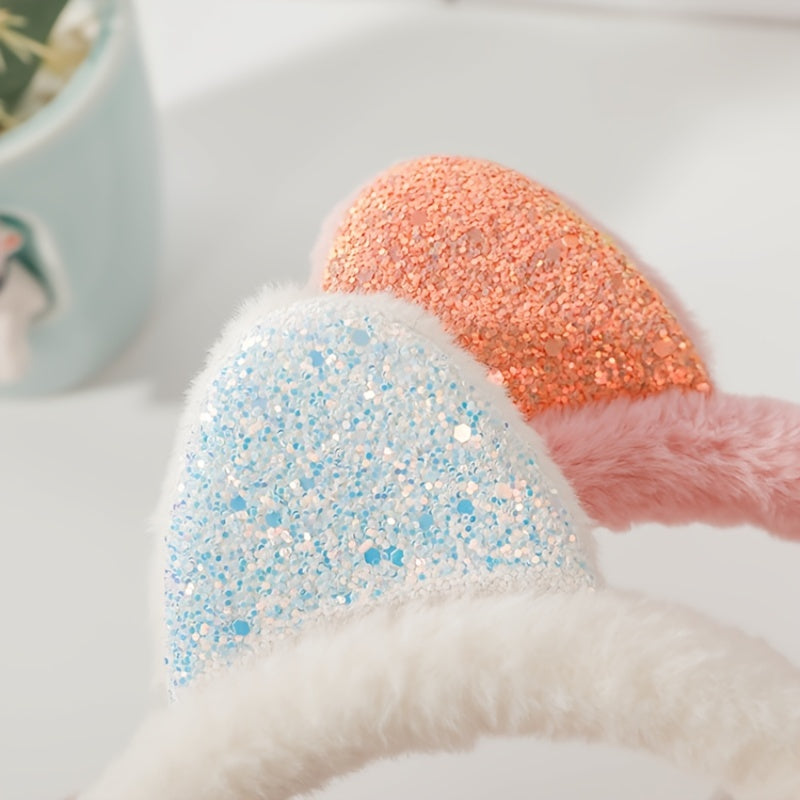 Cat Ears Plush Winter Earmuffs Outdoor Ear Warmer