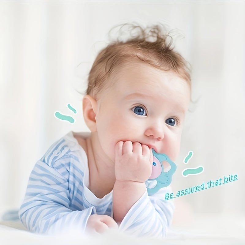 4pcs Baby Rattles Teether Toy Animal Shape Molar Biteable Safe Material