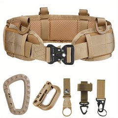 6-Piece Tactical Belt Set for Military Enthusiasts