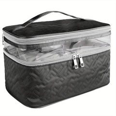 Portable Travel Toiletry Bag Large Double Layer Travel Storage Bag Cosmetic Bag