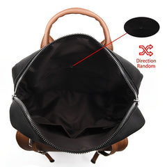PU Leather Backpack Large Capacity Travel Bag For Outdoor Camping Hiking