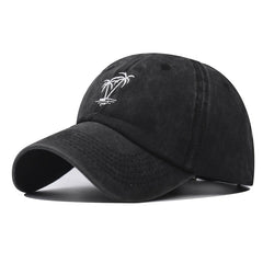 Embroidered Coconut Washed Woven Baseball Cap