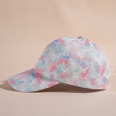 Girls Butterfly Unicorn Print Baseball Cap Sun Protection Hat