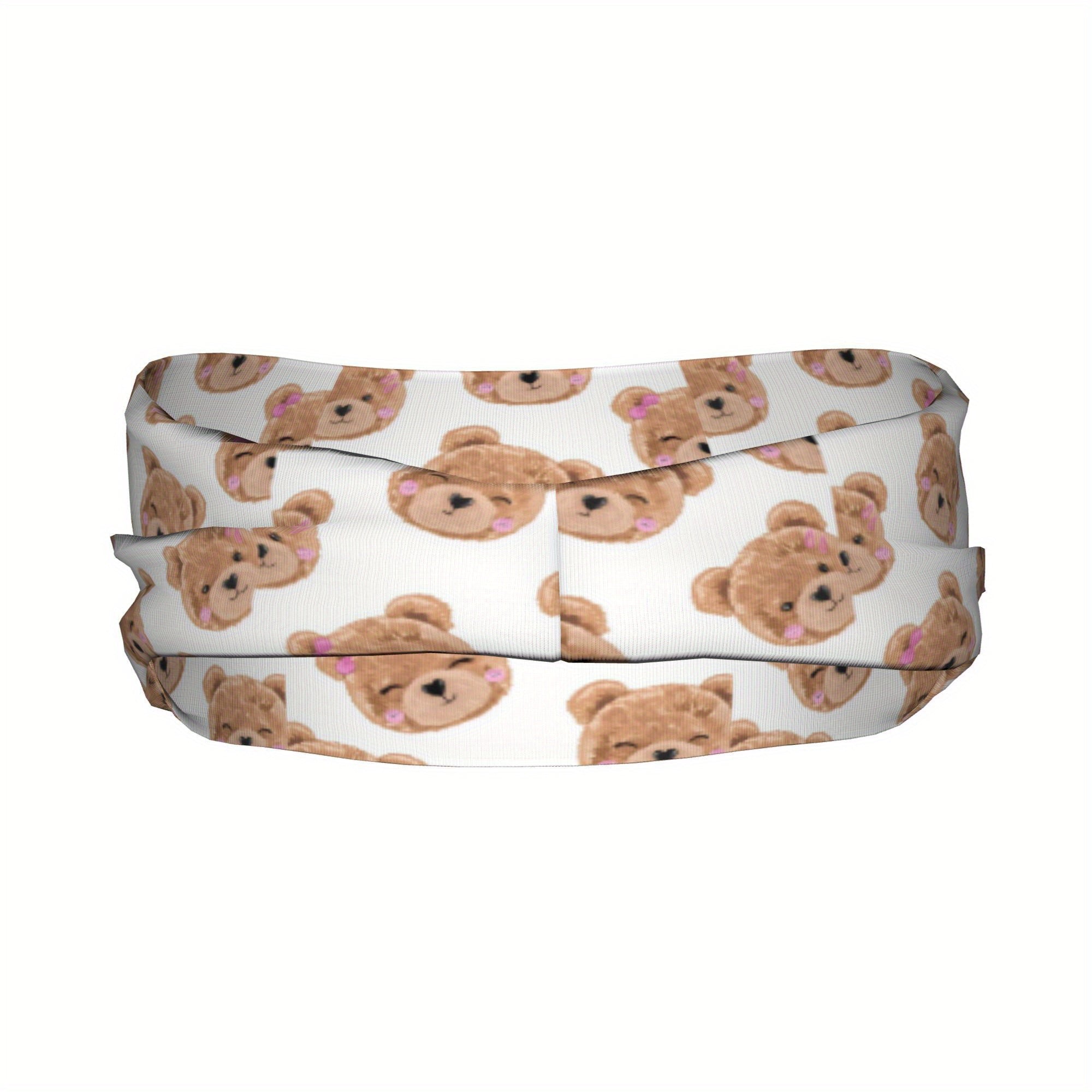 Teddy Bear Sports Headband Wicking & Breathable for Yoga Gym Running