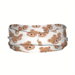 Teddy Bear Sports Headband Wicking & Breathable for Yoga Gym Running