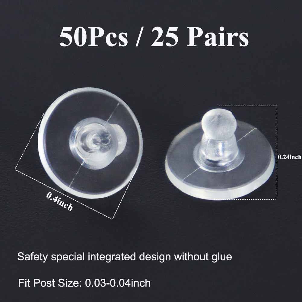 Earring Backs with Pad Safety Clutch Replacement for Earrings