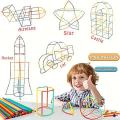 Straw Builder Toys Building Block Toy Kit For Children's Toy DIY Halloween