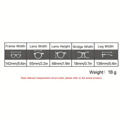 Retro Polygonal Frame Anti Light Glasses For Men Metal Frame