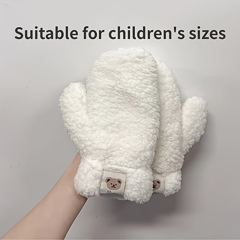 Autumn Winter Velvet Gloves Riding Velvet Warm Gloves