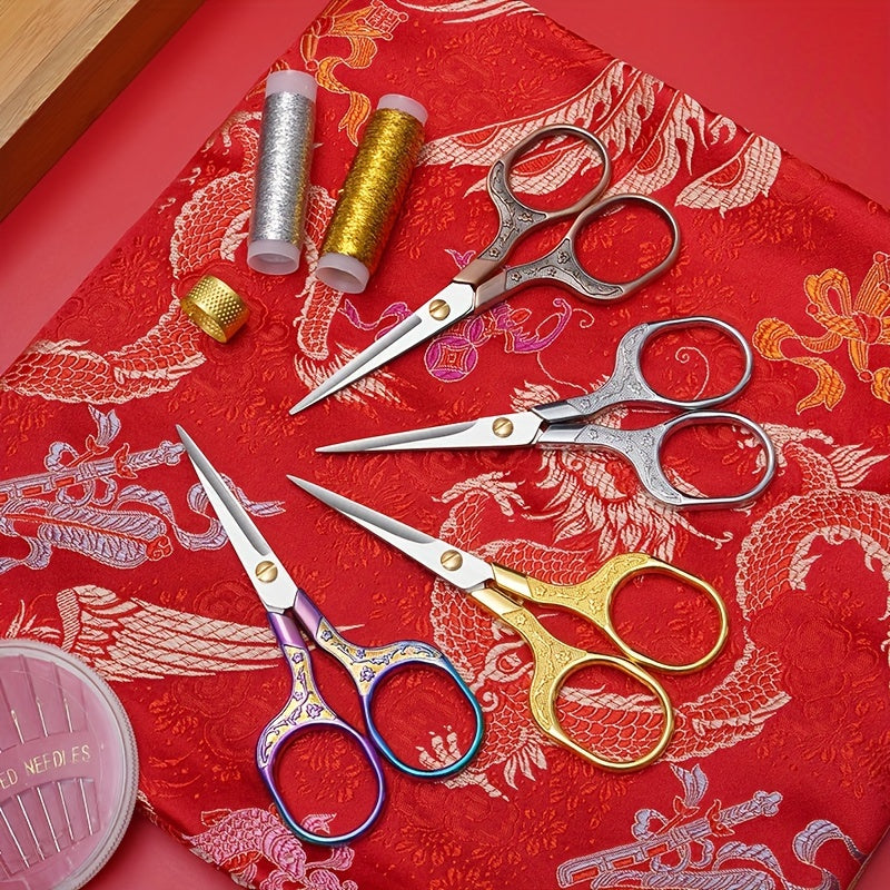 Plum Vintage Stainless Steel Household Scissors