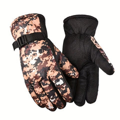 Coldproof Skiing Gloves Men's Winter Thick Warm Waterproof Cycling Skiing Gloves