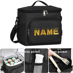 Customizable Thermal Cooler Tote Bag Canvas Insulated Lunch Bag