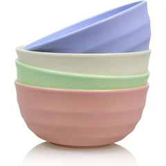 Set of 4 Bowls Rice Salad Cereal Yogurt Noodles PP Dinner Kitchen