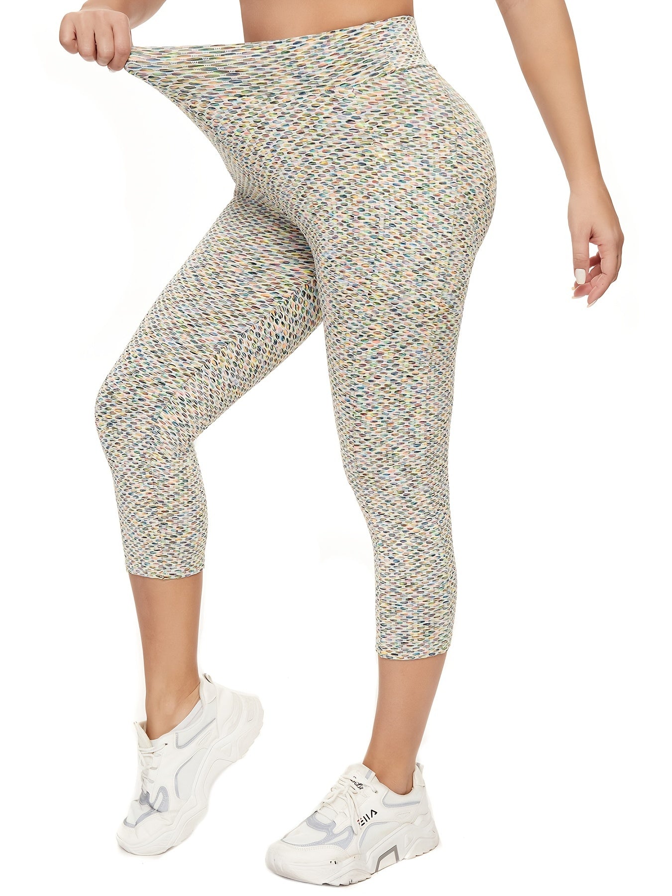 Honeycomb Yoga Leggings with Pockets, Butt Lifting Fitness Workouts