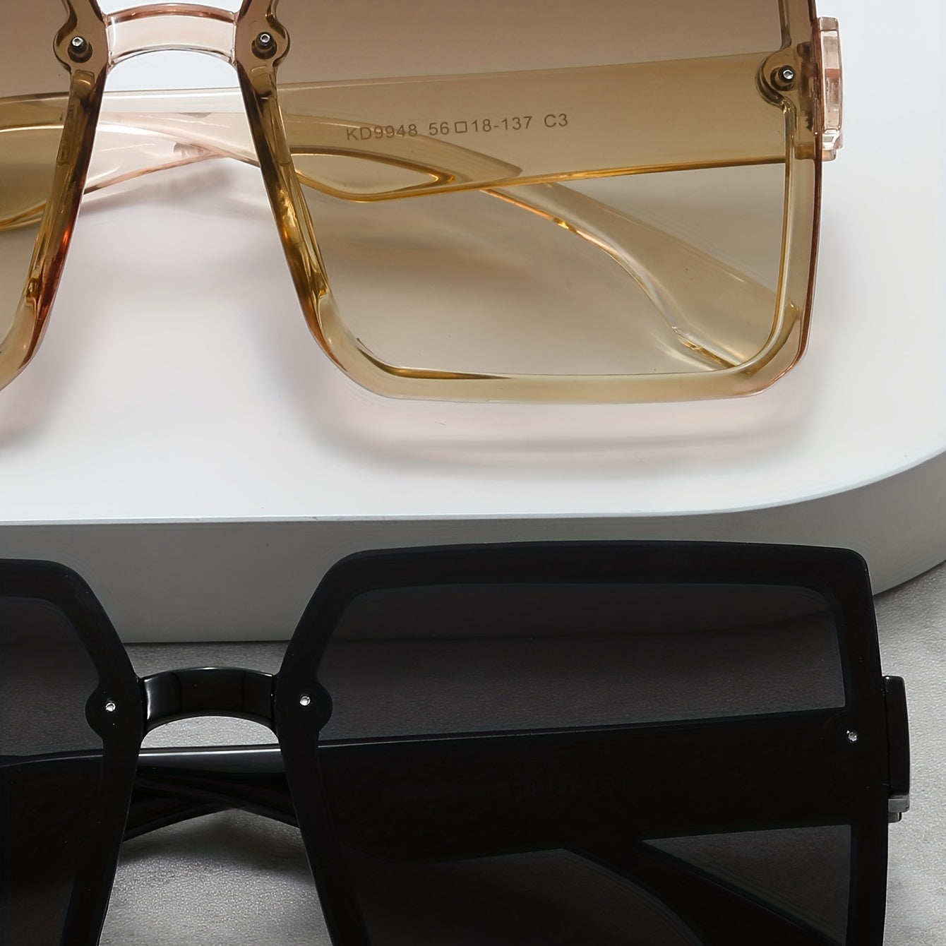 2 Pairs Men's Large Frame UV Protection Sunglasses