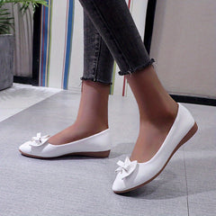 Women's Bowknot Ballet Flats Slip On Loafers