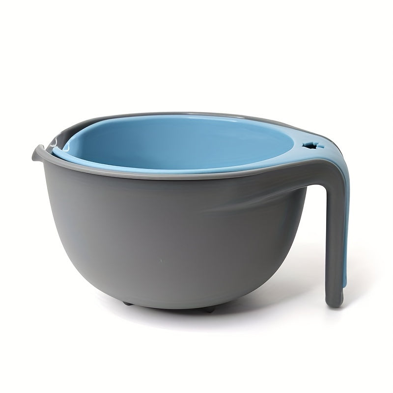 2-In-1 Colander Bowl Double Layer Drain Basket Multifunction Strainer