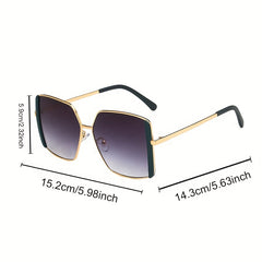Gradient Metal UV400 Sun Shades Glasses For Driving