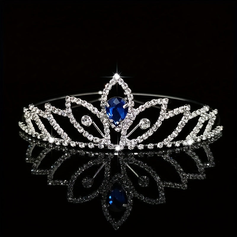 Crystal Tiara Queen Crown Bridal Wedding Hair Accessories