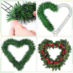 Metal Wire Wreath Frame for DIY Home Art Crafts Christmas Party Decoration