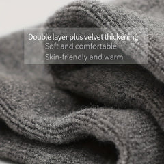 Warm Half Finger Gloves for Men & Women - Thickened Velvet Wrist Warmer