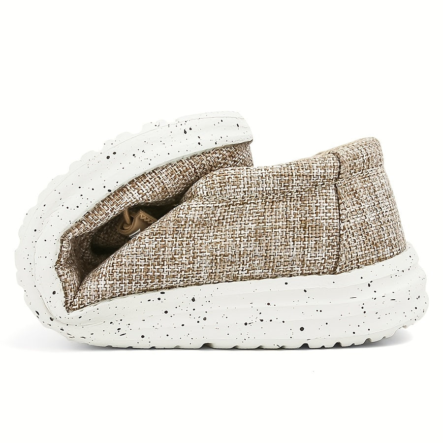 Women's Flat Canvas Shoes Slip On Loafers Casual Walking Shoes
