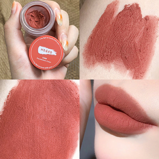 Canned Jelly Lip Mousse Matte Velvet Lip Glaze Non stick Cup Lip Tint