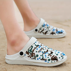 Unisex Camouflage Lightweight Clogs Non Slip Garden Shoes