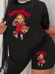 Horror Cartoon Two Piece Set