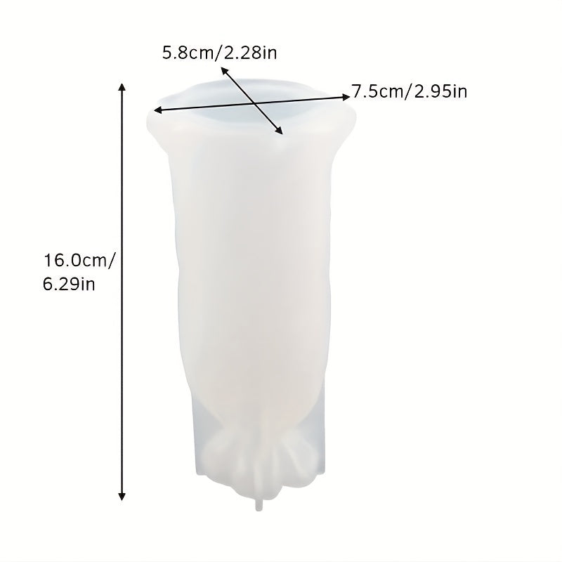 2pcs Silicone Bag Shape Mold Resin Flower Vase Silicone Mould