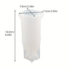 2pcs Silicone Bag Shape Mold Resin Flower Vase Silicone Mould
