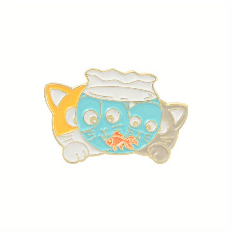 High Leg Cup Brooch Red Wine Cat Frog Corsage Accessories