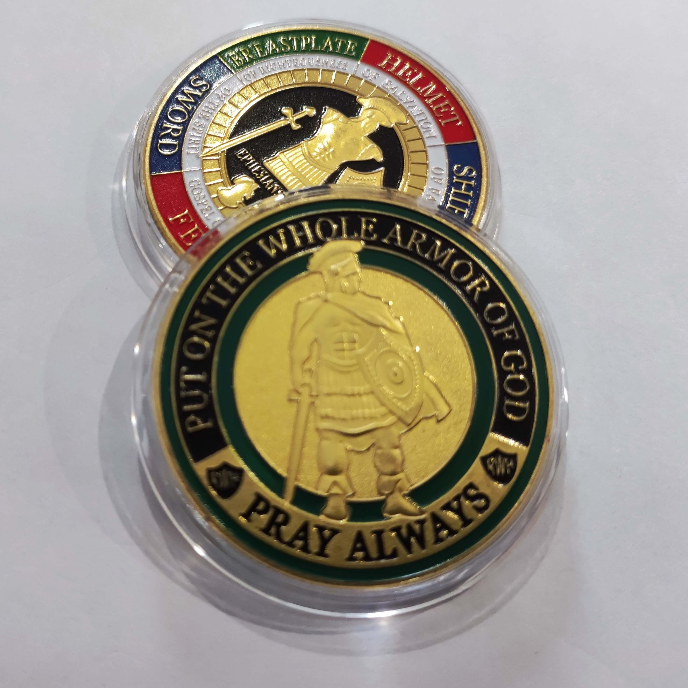 Armored Of God Collection Full Body Armor Challenge Coin
