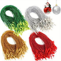 Christmas Ornament Hooks 100pcs Ornament Hangers With Snap Ornament String