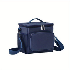 Large Capacity Bento Bag with Shoulder Strap for Camping and Picnics