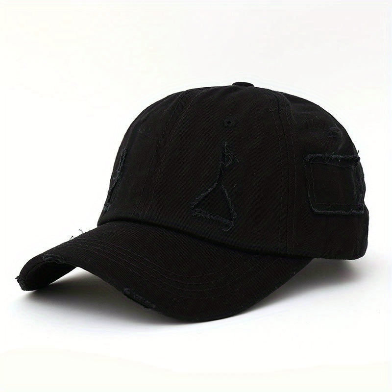 Vintage Ripped Unisex Baseball Cap Lightweight Dad Hat Adjustable Sun Hats
