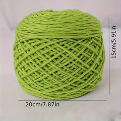 1pc Cotton Yarn Ball 8 Ply Thick Yarn Hand Woven Diy Scarf Sweater Doll Material