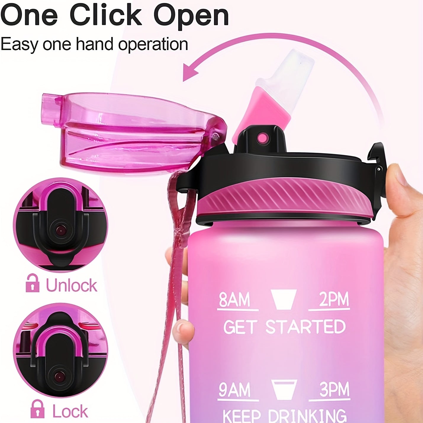 Gradient Outdoor Sports Plastic Cup - 1L