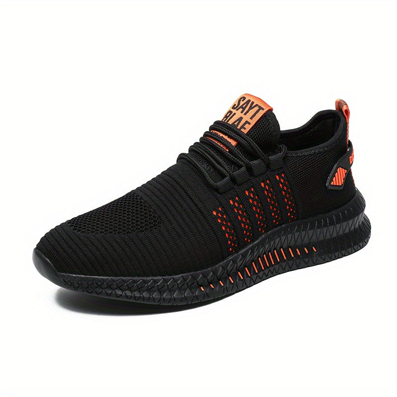 Men's Striped Running Shoes Breathable Sneakers For Outdoor Sports