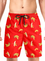 Bananas Drawstring Swim Trunk Men's Board Shorts