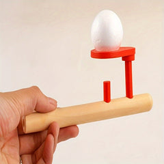 Wooden Blow Ball Game for Lung Capacity - Fun Balance & Puzzle Toy