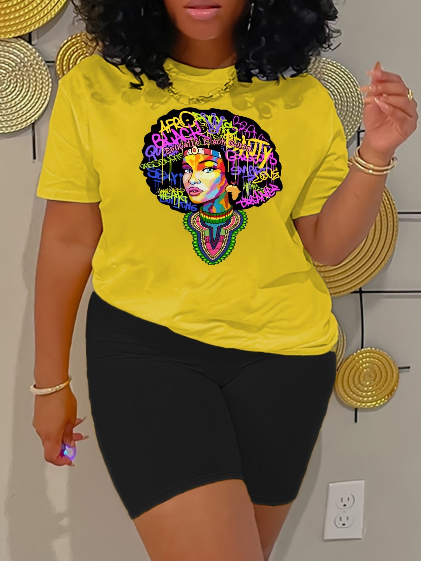 Art Letter & Figure Print 2 Pc Set