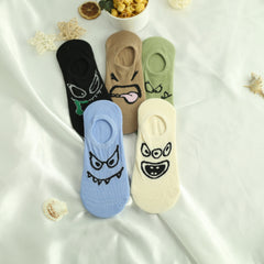 Men's Creative Pattern Liner Anklets Socks for Outdoor Wear