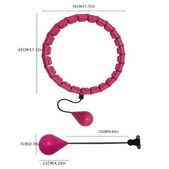 Detachable 24 Sections Fitness Hoop Solid Ball Pilates Workout Equipment