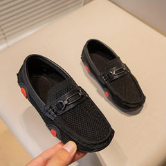 Boys Woven Loafer Shoes Breathable Comfortable Non Slip