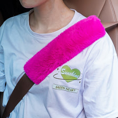 Plush Car Seat Belt Shoulder Pad Soft Protection Cover