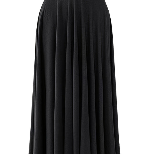 High Waist Pleated Skirt Casual Solid Women's Clothing